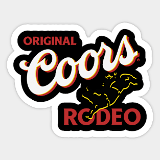 Original Coors Rodeo Cowboy Sticker